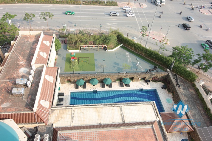 Nice apartment with a view of Westlake for rent in Ciputra